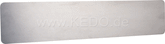 Kedo License Plate Reinforcement Plate, for car license plates 520x110mm, aluminum raw 2mm, rounded corners | 60238