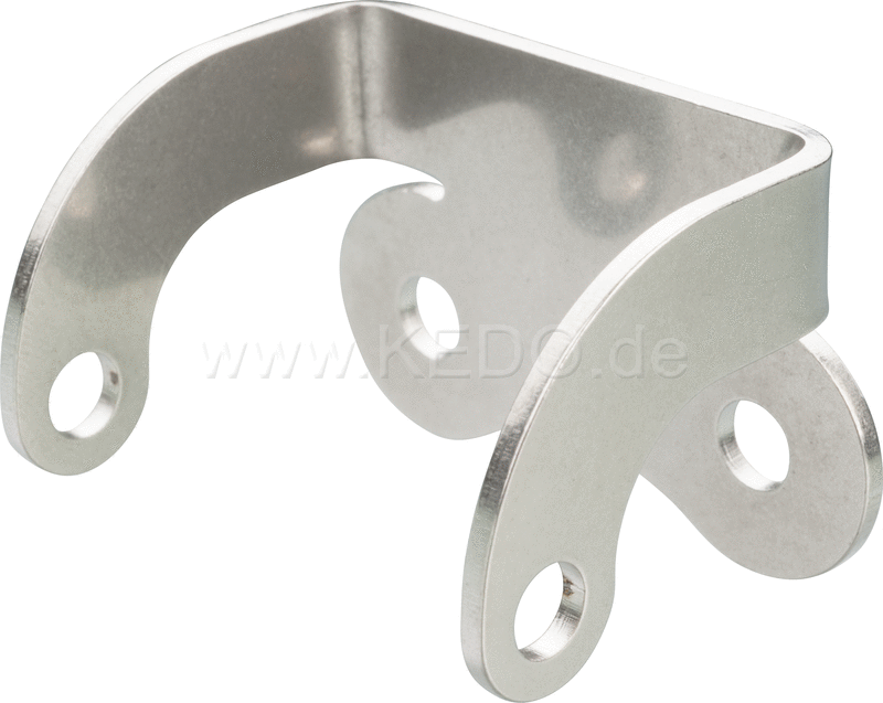 Kedo Bracket for Auxiliary / fog lamp item 40520 (e-approved), mounting on lower yoke, stainless steel | 60333