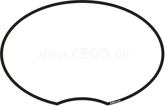 Kedo Start Number Plate Sticker, white, black border, 1 piece, suitable for start number plate item. 60401/60402, size approx. 260x158mm | 60403