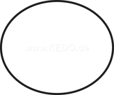 Kedo Start Number Plate Sticker White, black border, 1 piece, suitable for DIY start number plate item 30069, dimensions approx. 285x238mm | 60410