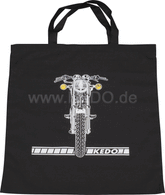 Kedo Bag black, SR500 motif, dim. approximately 38x42cm, 100% cotton (two-color screen printing) | 60702