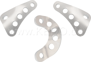 Kedo Engine Mounting Set "Racing", deep-drawn aluminum, can be polished, anodized or coated, 3 pcs. for front and rear | 61012