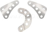Kedo Engine Mounting Set "Racing", deep-drawn aluminum, can be polished, anodized or coated, 3 pcs. for front and rear | 61012