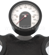 Kedo Mounting Bracket for Motogadget 'Motoscope Tiny' Speedometer (instead of main switch at upper SR-yoke, suitable for speedometer 40354 until d.o.p. 2015) | 62005