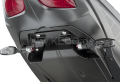 Kedo Indicator Bracket Stainless Steel Black Coated, 150mm wide, 180mm distance between Achieves indicators with standard mini indicators | 62031