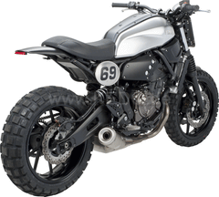 Kedo TT-Style Rear Conversion, fender plastic through black-dyed, mounting material incl complete LED taillight, lens smoke, e-approved | 62034-YB-B