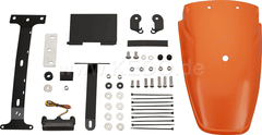 Kedo TT-Style Rear Conversion, fender orange plastic through-dyed, mounting material incl complete LED taillight, lens smoke, e-approved | 62034-YO-B