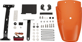 Kedo TT-Style Rear Conversion, fender orange plastic through-dyed, mounting material incl complete LED taillight, red lens, e-approved | 62034-YO-R
