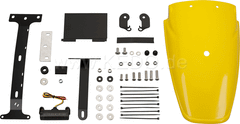 Kedo TT-Style Rear Conversion, fender plastic yellow through-dyed, mounting material incl complete LED taillight, lens smoke, e-approved | 62034-YY-B