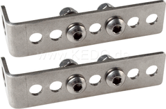 Kedo Indicator Mounting Kit Universal, stainless steel, fits license plate bracket E.G. item 23470/63020/62023 and indicator with 10mm stem, one pair | 63022