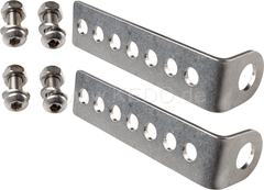 Kedo Indicator Mounting Kit Universal, stainless steel, fits license plate bracket E.G. item 23470/63020/62023 and indicator with 10mm stem, one pair | 63022