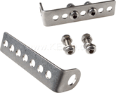 Kedo Indicator Mounting Kit Universal, stainless steel, fits license plate bracket E.G. item 23470/63020/62023 and indicator with 10mm stem, one pair | 63022