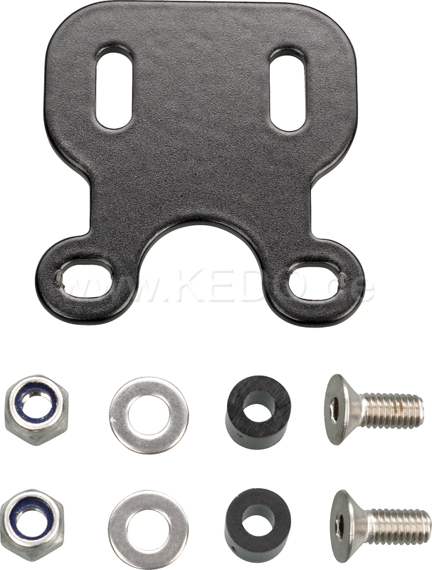 Kedo Bracket for License Plate Lighting, extended item no 63025, suitable for 'E' approved LED license plate lighting 41427 or 41406 | 63028
