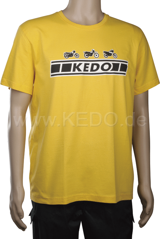 Kedo T-Shirt 'KEDO' Size 'L', Yellow, (180g cotton) | 70013L-G