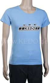 Kedo Ladies T-shirt 'KEDO' Size L, light blue (180g / m² cotton), 100% cotton | 70013L-HB-F