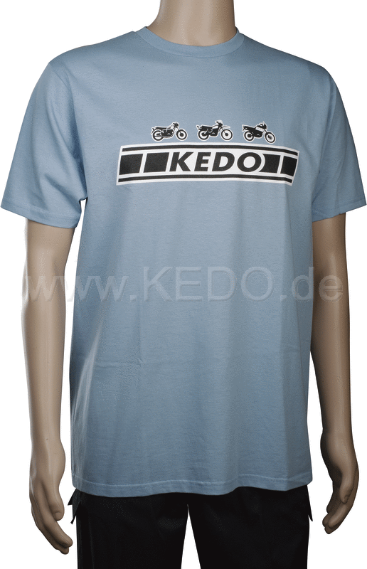 Kedo T-Shirt 'KEDO' Size 'L', light-blue, (180g organic cotton) | 70013L-HB