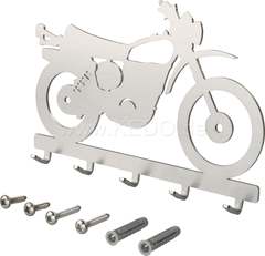 Kedo Keyboard / Coat Rack 'XT500' size 178x113mm, 5 hooks, 2mm stainless steel, including dowels and stainless steel bolts. | 80106