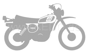 Kedo XT500'79 stickers, stylized '79 model, silver, size approx. 100x58, 1 piece | 80170-79SI