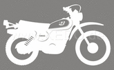 Kedo XT500'80 stickers, stylized '80 model, white, size approx. 100x58, 1 piece | 80170-80W
