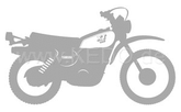 Kedo XT500'81 stickers, stylized '81 -'85 model, silver, size approx. 100x58, 1 piece | 80170-81SI