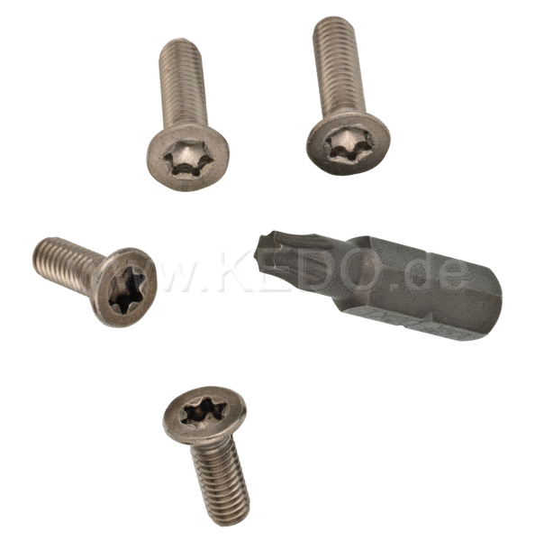 Kedo Torx Screw Set for Brake- and Clutch Reservoir (4 Screws and Tool) | 90021