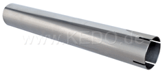 Kedo Header Pipe Extension, Stainless Steel, Length 300mm, Diam. 41.5mm / 44.5mm, Onesided fourfold Slotted | 90132