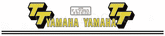 Kedo Fuel Tank Decal TT500'78, Yellow / Black, complete Set LH / RH, incl Oil-Service-Sticker, overcoatable | 91066