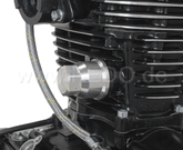 Kedo Aluminum Cap for timing chain tensioner, unhandled aluminum, including O-ring. | 92070