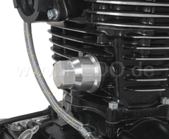Kedo Aluminum Cap for timing chain tensioner, unhandled aluminum, including O-ring. | 92070