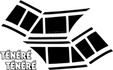 Kedo Fuel Tank Decal White / Black Right & Left | 92087