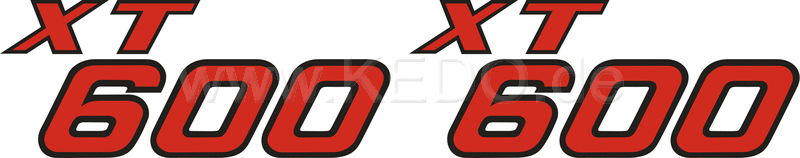 Kedo Side Cover Decal Set Red / Black, Right & Left (1 Pair) | 92090