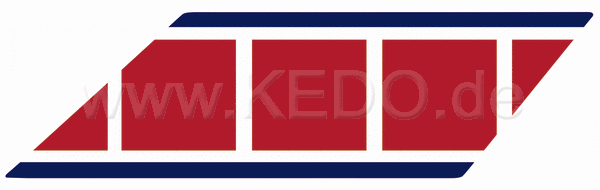 Kedo Fender Decal Red / Dark Blue / White | 92092