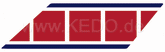 Kedo Fender Decal Red / Dark Blue / White | 92092