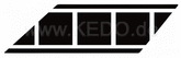 Kedo Fender Decal Black / White | 92093