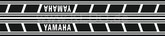 Kedo Fuel Tank Decal 'Classic' (Italic), approx. 700x77mm, black on white background, left and right | 92403-1