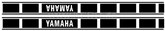 Kedo Fuel Tank Decal 'Classic' (Straight), left and right, black on transparent background, approx. 650x55mm | 92404