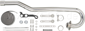 Kedo BullSP 'Scrambler' header pipe set, including mounting material for silencer item 93614 (header pipe and silencer in combination have 'E' approval). | 93613