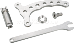Kedo Decompression Lever Eco 'Drilled', ergonomic shape for easy handling, stainless steel | KTH-10053