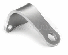 Kedo Head Light Bracket "Curved", stainless steel, for headlights with bottom mounting M9 or M10, including mounting material. | KTH-10076