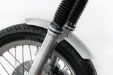 Kedo DIY Fender Set "Racer", undrilled aluminum front fender with protective foil, bracket ready for mounting, raw aluminum, including mounting material. | KTH-10086.18