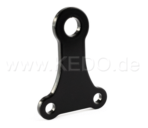 Kedo Headlight bracket "Straight" stainless steel coated black, mounting on bottom fork bridge for headlights with M9 and M10 mount - bottom mount | TH-10075.1