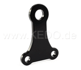 Kedo Headlight bracket "Straight" stainless steel coated black, mounting on bottom fork bridge for headlights with M9 and M10 mount - bottom mount | TH-10075.1