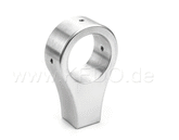 Kedo Mirror Bracket "upside-down", aluminum, innovative mounting position, for 22mm handlebars, M10x1,25 mirror thread, width 16mm | TH-10098.2