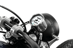 Kedo Speedometer Fork Bracket "Eco", assembly of a mini instrument on 38mm fork tube, stainless steel and aluminum, various positions possible | TH-10161.2