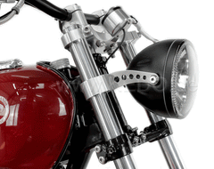 Kedo headlight bracket "Bored", high strength aluminum and stainless steel, aesthetic assembly of your headlamp with lateral fastening and M8 uptake | TH-10166.3
