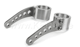 Kedo headlight bracket "Bored", high strength aluminum and stainless steel, aesthetic assembly of your headlamp with lateral fastening and M8 uptake | TH-10166.3