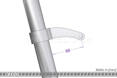 Kedo Headlamp Bracket "Pure", high-strength aluminum & stainless steel, aesthetic mounting of the headlight with lateral mounting and mounting M8 | TH-10167.1