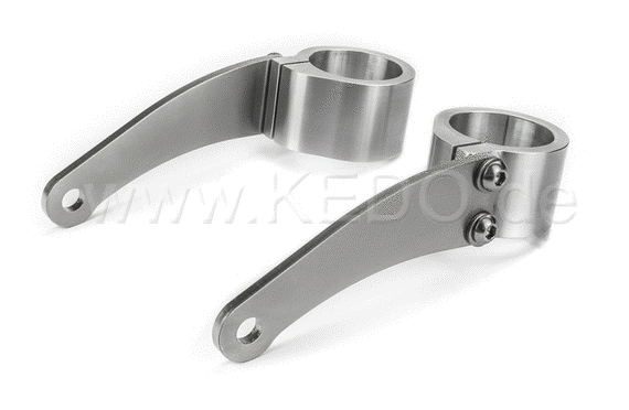 Kedo Headlamp Bracket "Pure", high-strength aluminum & stainless steel, aesthetic mounting of the headlight with lateral mounting and mounting M8 | TH-10167.1