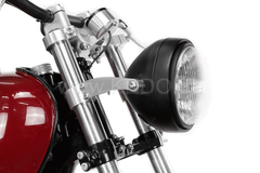 Kedo headlight bracket "pure", high strength aluminum and stainless steel, aesthetic assembly of your headlamp with lateral fastening and M8 uptake | TH-10167