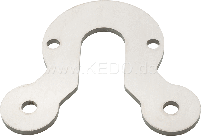 Kedo Speedometer Bracket "Eco" for aftermarket 60mm mini-instruments, stainless steel, mounting on upper yoke, speedometer mount 45mm / M6 | TH-10305